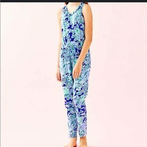 Lilly Pulitzer Blue and Green Kids Dress